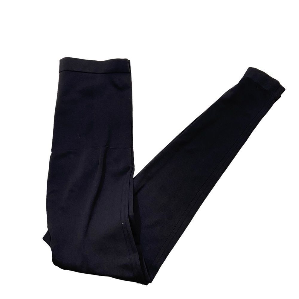 Ladies Spanx Black Textured High Rise‎ Leggings Size 1X